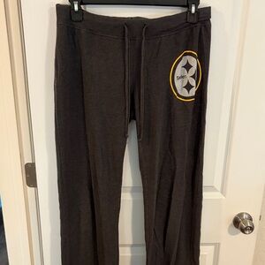 Grey Lounge Pants with Steelers Logo